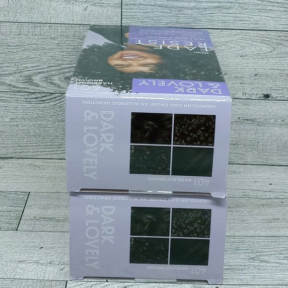 2x Dark & Lovely Fade Resist Argan Oil + Vitamin E Hair Color 401 HAZELNUT BROWN - Picture 3 of 4